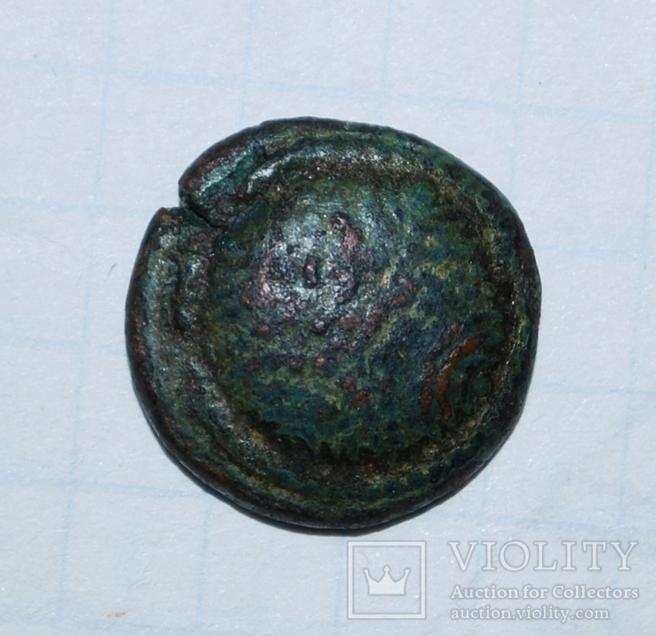 Монета Древней Греции. Вес 2,58 г.