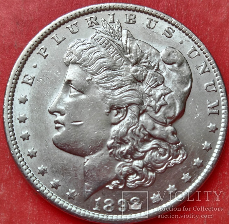 1 Доллар 1898 год . Морган. Серебро., фото №4