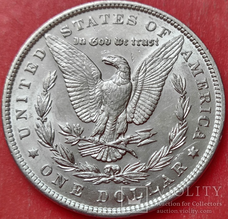 1 Доллар 1898 год . Морган. Серебро., фото №5