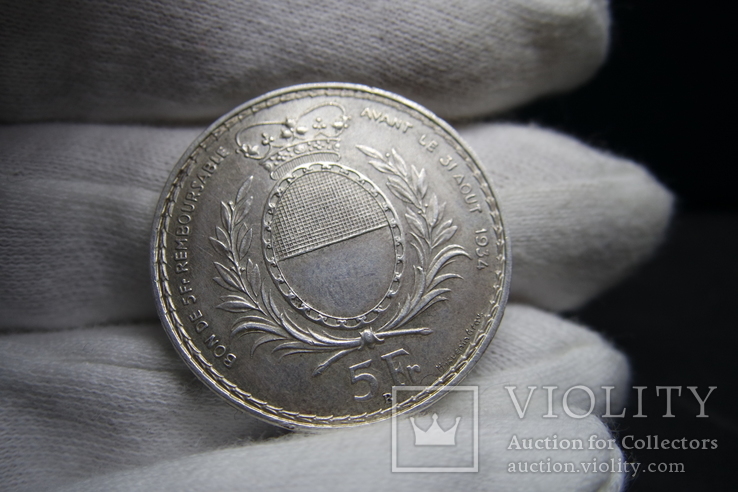 5 франков 1934 года, "Стрелковые", Швейцария, фото №5