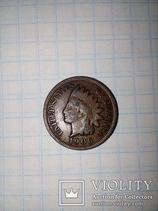 1 цент 1906 США, фото №6