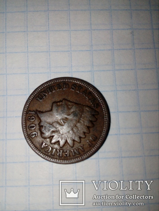 1 цент 1906 США, фото №7