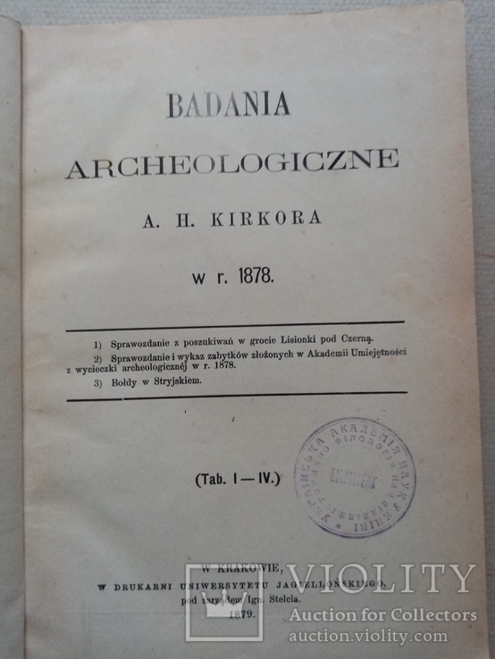 Исследование археологическое 1879 год, фото №3