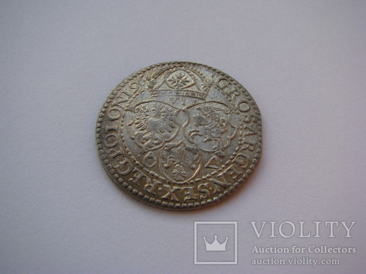 Шостак (6 грошенов) 1595 Сигизмунд III Ваза (Мальборк), фото №5