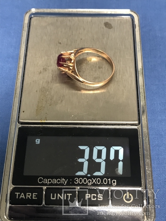 Золотое кольцо 583пр. 3.97гр, фото №8