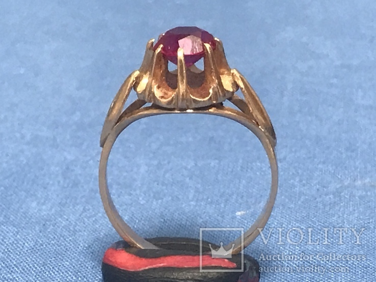 Золотое кольцо 583пр. 3.97гр, фото №11
