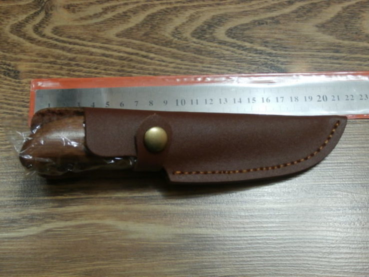 Охотничий нож Herbertz ALSI 420 + кожаные ножны   Реплика, фото №9