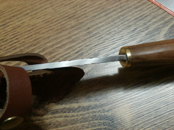 Охотничий нож Herbertz ALSI 420 + кожаные ножны   Реплика, фото №10