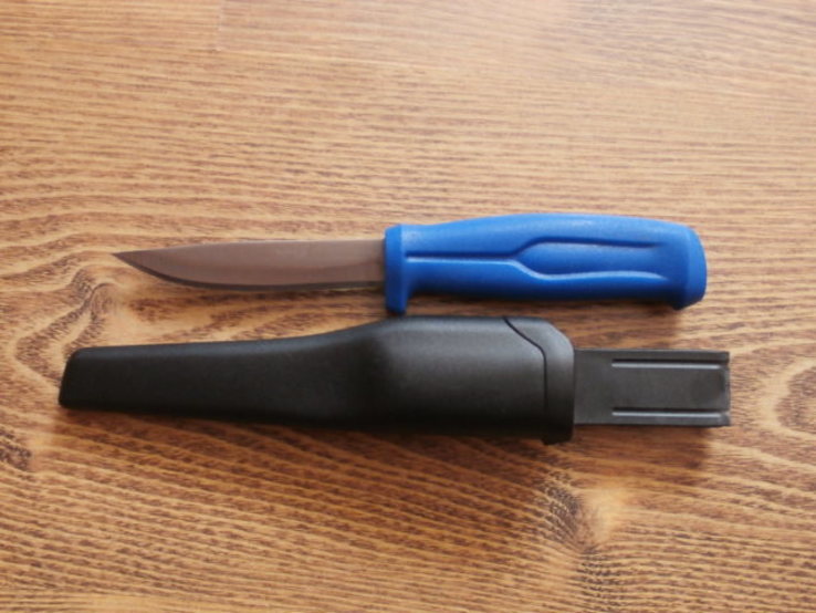 Нож рыбацкий АК-23 20.5см + ножны с клипсой (футляр для хранения и ношения)