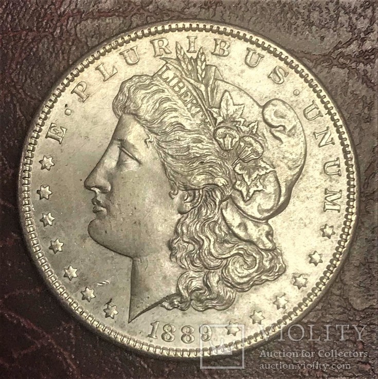 США 1 доллар 1889 год Морган, фото №3