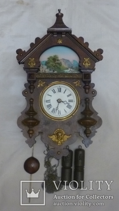 Старые настенные часы с боем., фото №6
