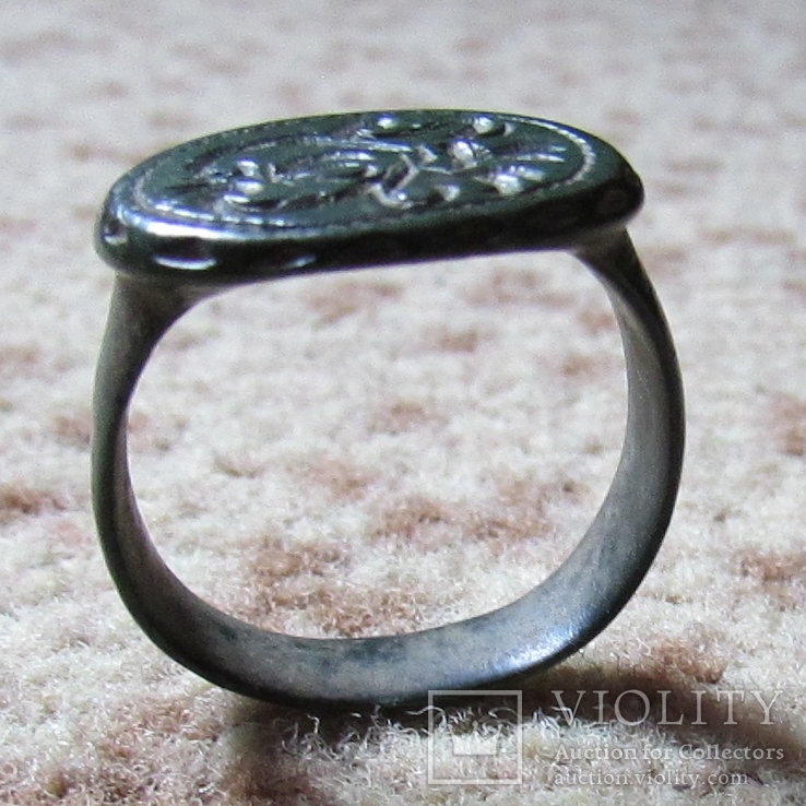 Большой перстень-печать с родной патиной, фото №11