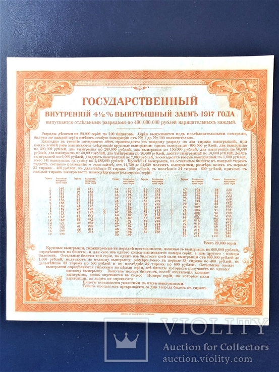 Билет в 200 Рублей 1917г, фото №3