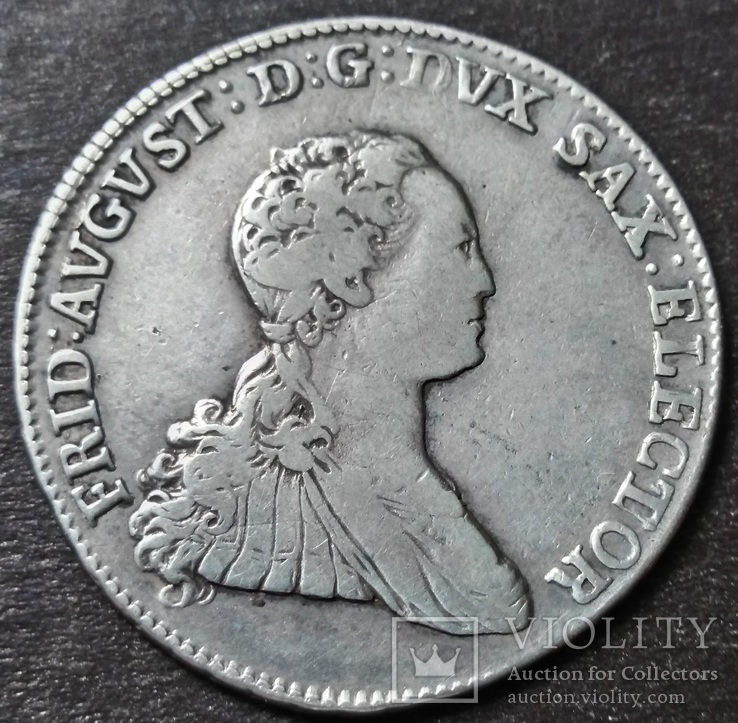 2/3 талера, 1768 год, серебро, Саксония, Фредерик Август III, фото №2