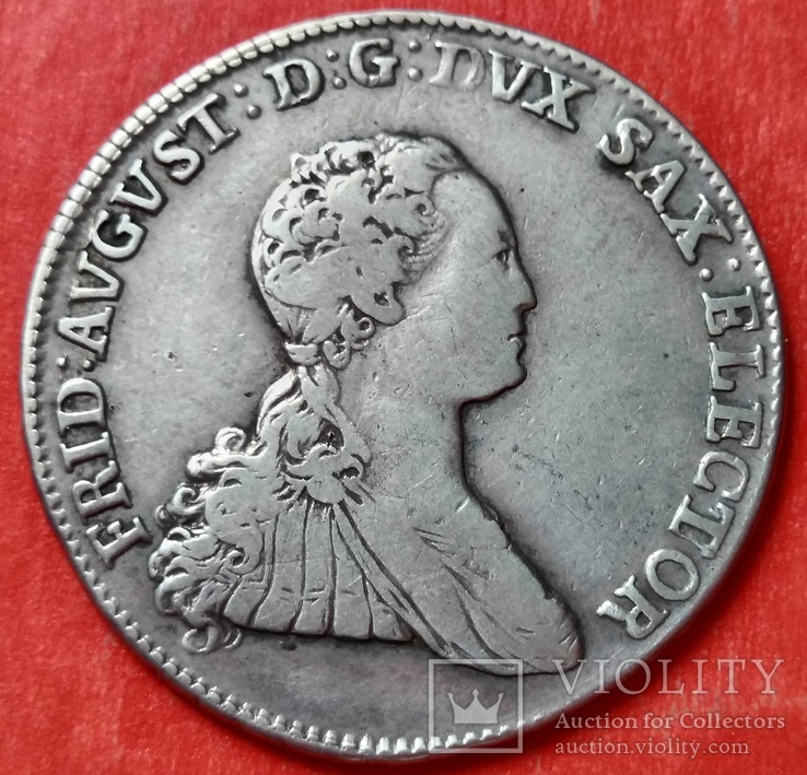 2/3 талера, 1768 год, серебро, Саксония, Фредерик Август III, фото №8
