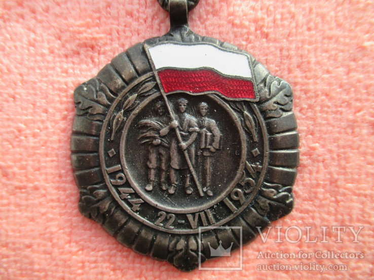 Медаль * 10 лет П.Н.Р.* 1944 - 1954гг., фото №3
