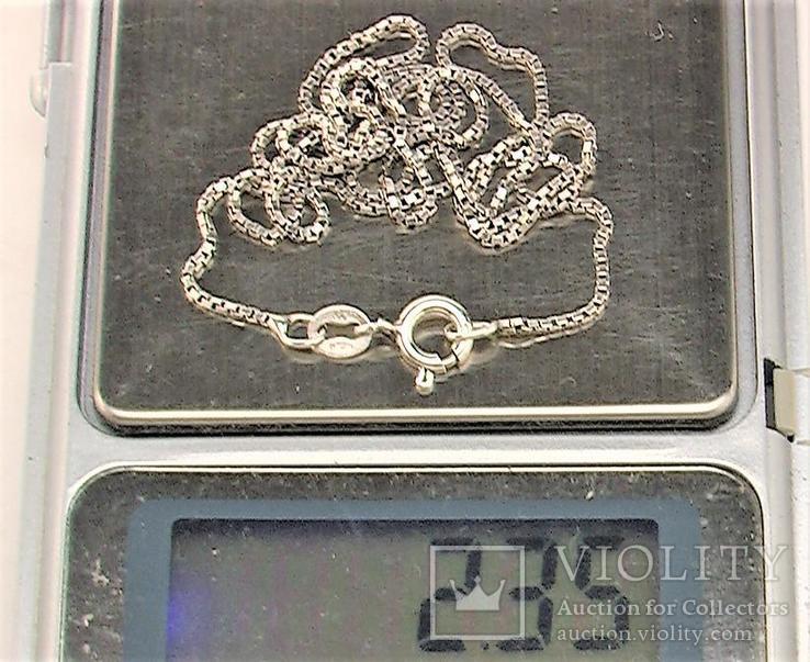 Цепочка серебро 925 проба 2,35 грамма длина 47,5 см, фото №6