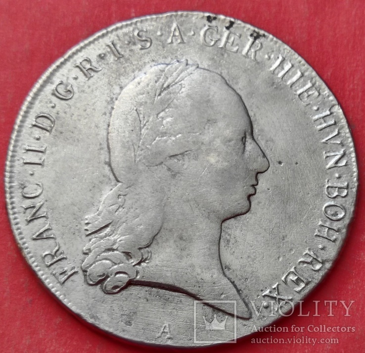 Талер 1796 А, Австрия, Франциск II, Серебро, фото №5
