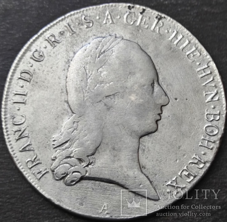 Талер 1796 А, Австрия, Франциск II, Серебро, фото №11