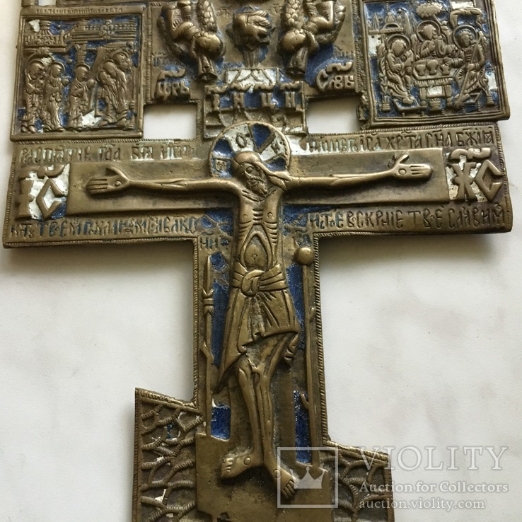 Большой крест с эмалями, фото №7