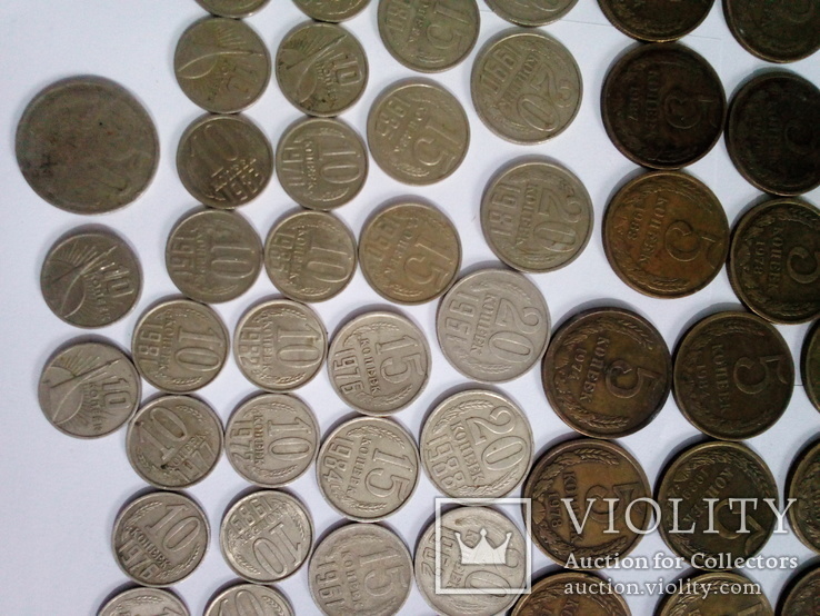 Монеты СССР 193 штуки от 1 коп до 20 коп, фото №3
