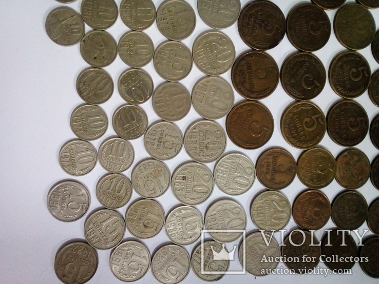 Монеты СССР 193 штуки от 1 коп до 20 коп, фото №4