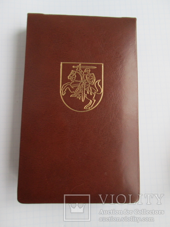 Орден Великого Князя Литовского Гядиминаса 5-й ст. (Серебро) с документом и коробкой, фото №7