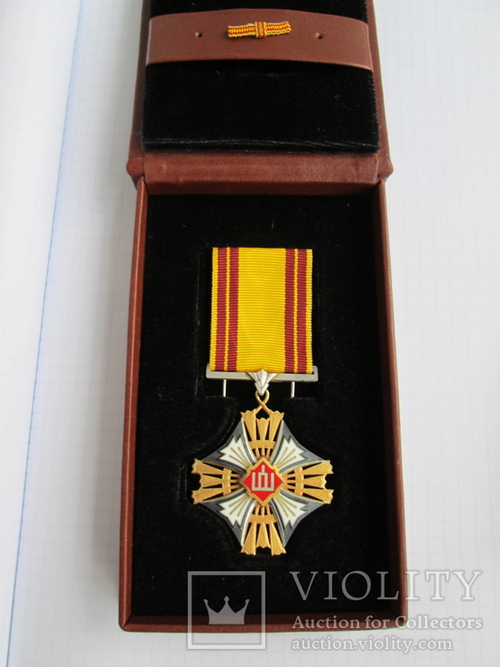 Орден Великого Князя Литовского Гядиминаса 5-й ст. (Серебро) с документом и коробкой, фото №12
