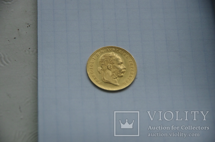 Золотой дукат, Австро-Венгрия, 1915 год, 3,49 грам, 986', фото №3