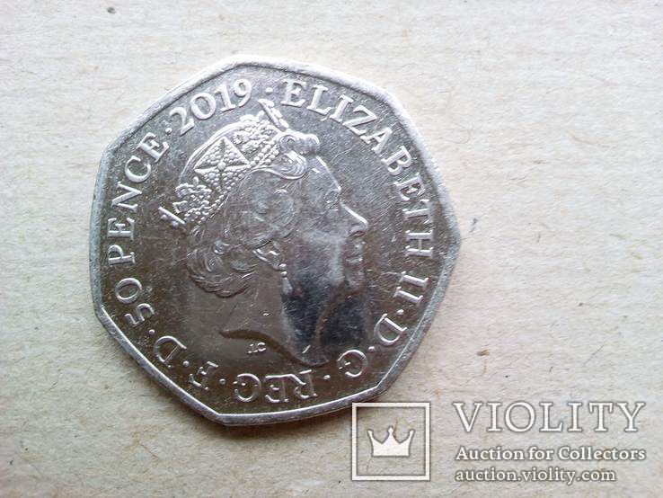  Монета 50 пенсе 2019 год. Великобритания., фото №7
