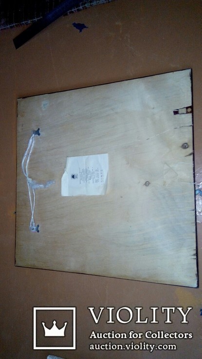 Картина на дереве Глухарь 1980г ценник, фото №10