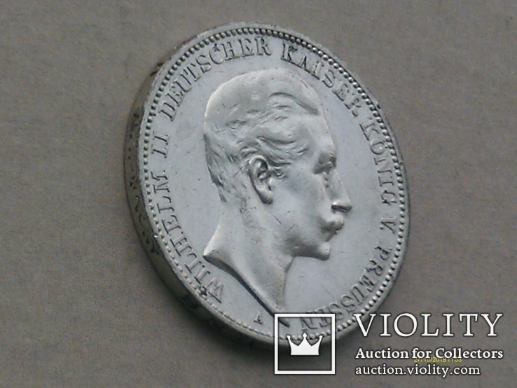 3 марки 1911 А. Вільгельм ІІ. Прусія., фото №3