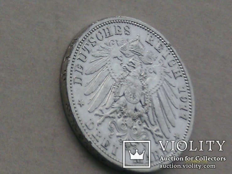 3 марки 1911 А. Вільгельм ІІ. Прусія., фото №6
