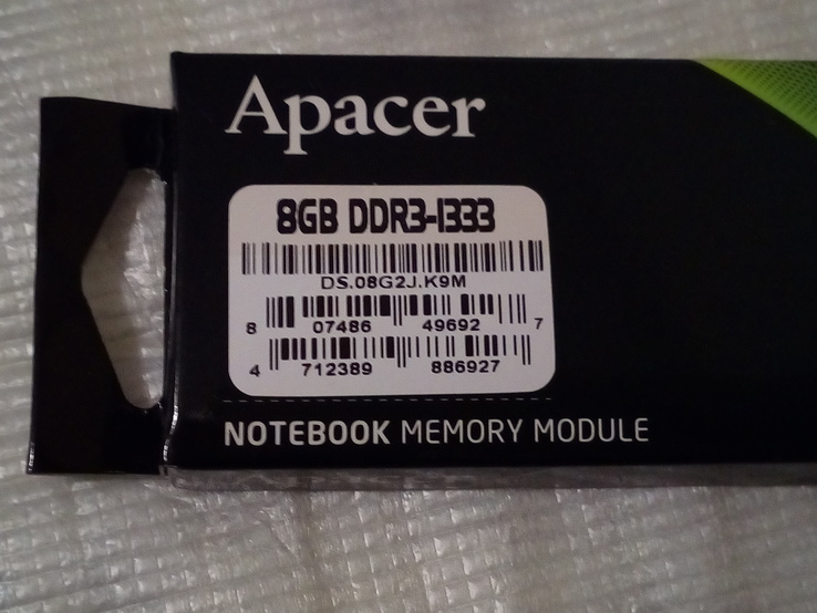  Apacer 8 GB DDR3-1333, фото №4