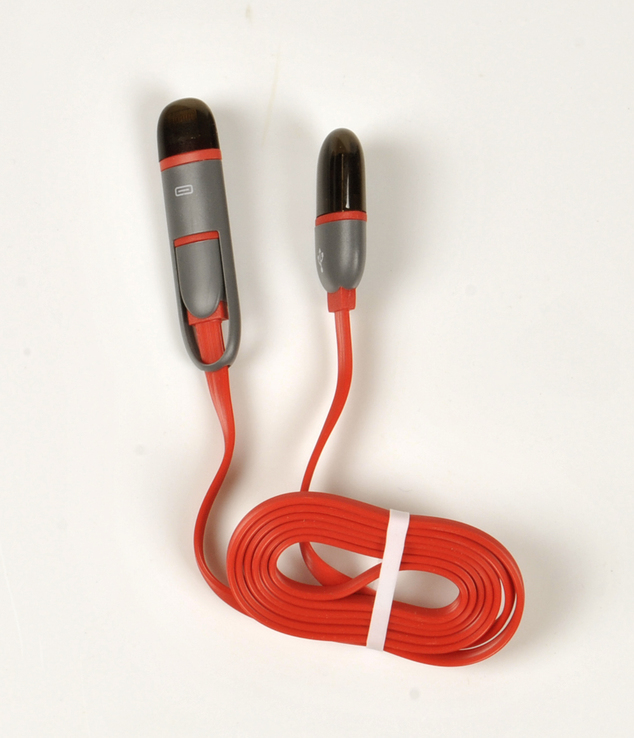 Универсальный USB-кабель micro USB, iPhone для зарядки телефонов, смартфонов 2 в 1, фото №3