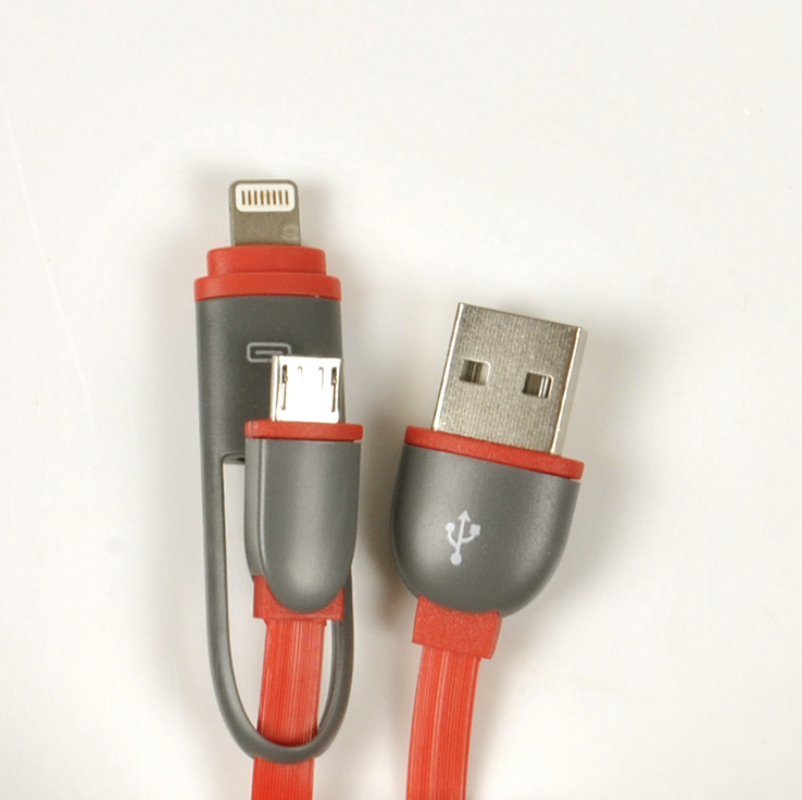 Универсальный USB-кабель micro USB, iPhone для зарядки телефонов, смартфонов 2 в 1, photo number 4