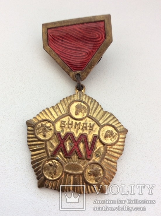 Медаль 25 лет Монгольской народной революции., фото №2