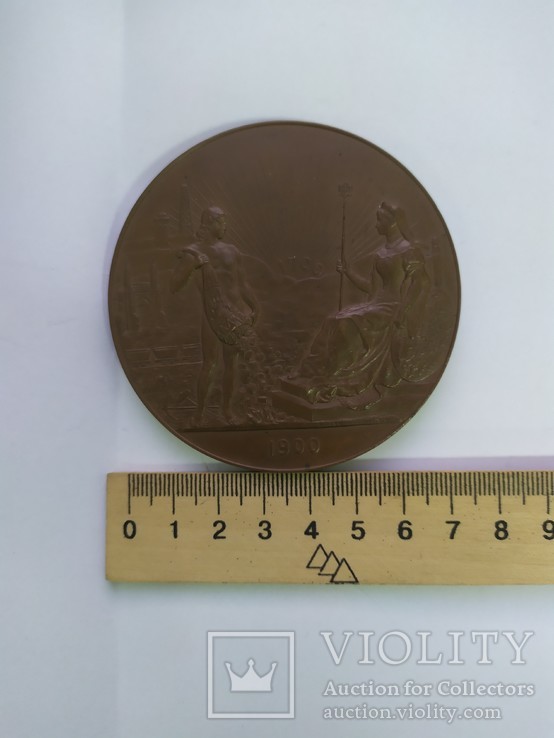 Медаль в память 200-летия Горного ведомства, бронза, фото №3