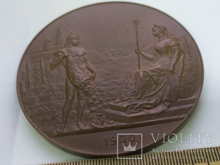 Медаль в память 200-летия Горного ведомства, бронза, фото №5