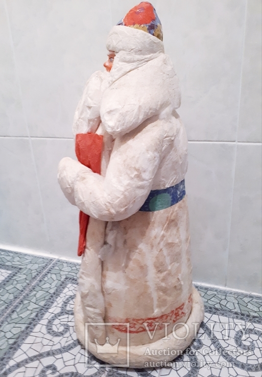 Дед Мороз СССР, папье-маше. 60-е годы. 50см., фото №7