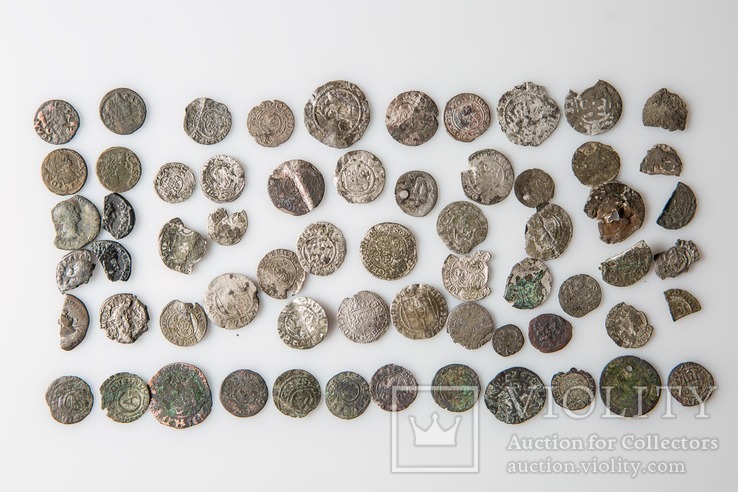 Монети середньовіччя, срібло + фальшаки