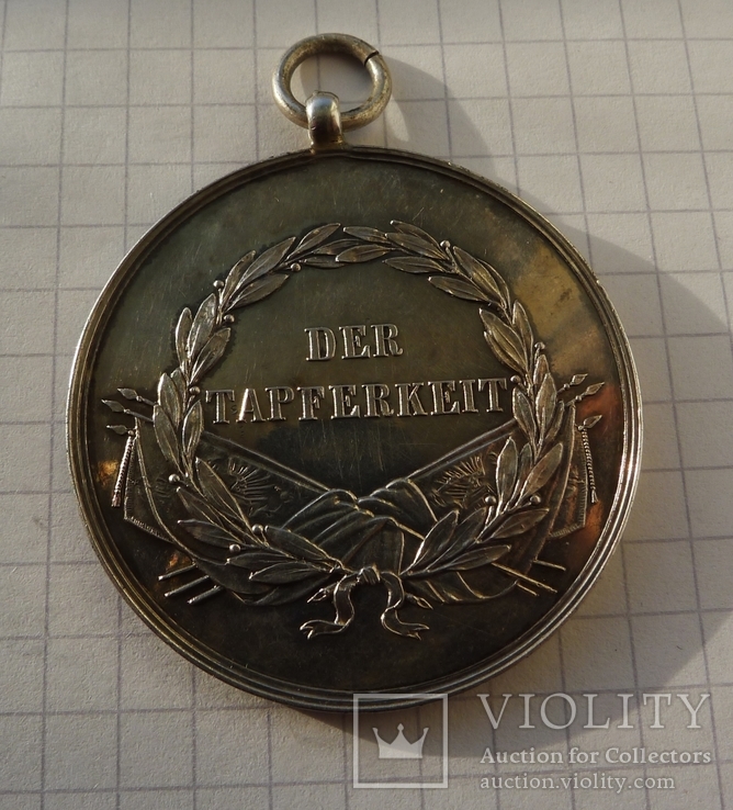 Медаль За Храбрость ("Der Tapferkeit"), большая. Австро-Венгрия. Франц Иосиф. Серебро, фото №6