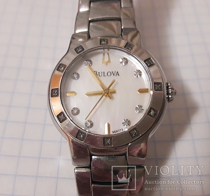 Часы женские BULOVA c бриллиантами, фото №2