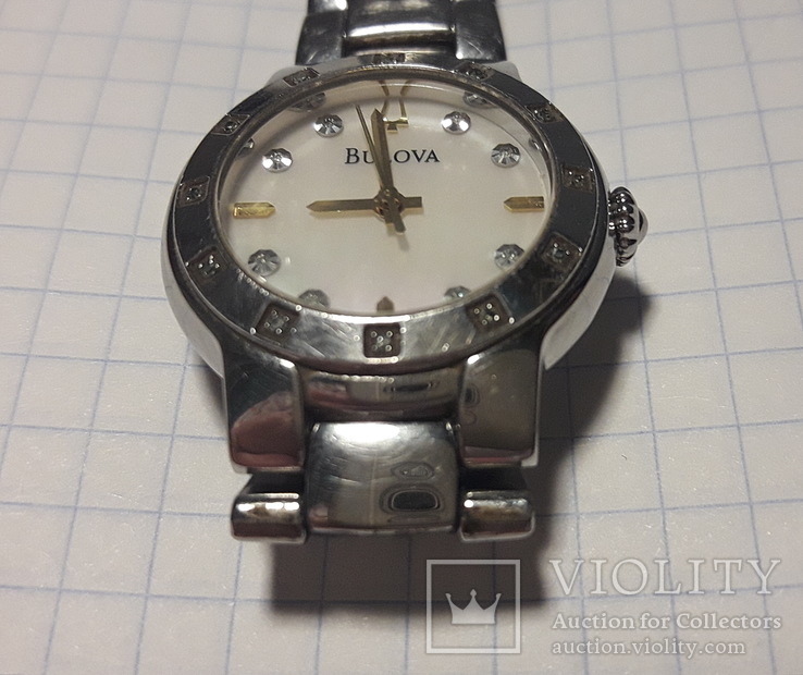 Часы женские BULOVA c бриллиантами, фото №9