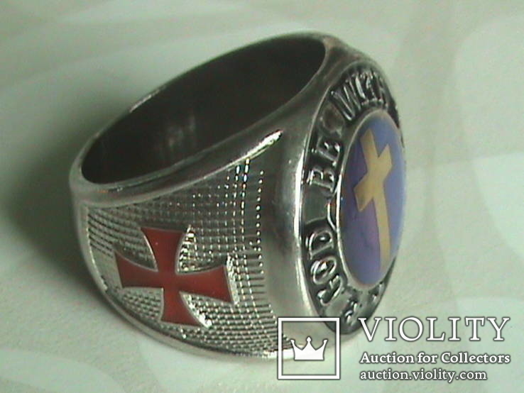 Перстень масон - тевтонский орден разм.18, фото №3