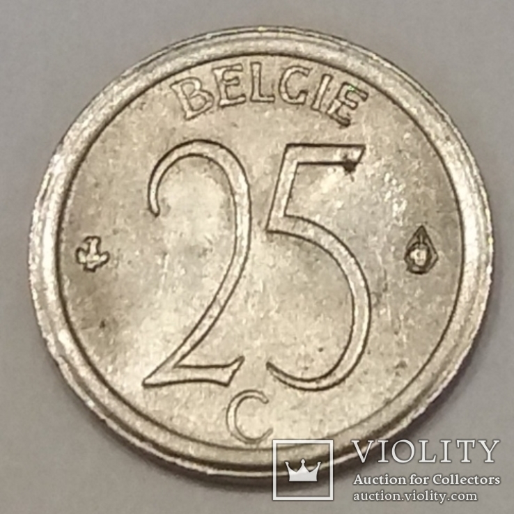 Бельгія 25 сантимів, 1973, фото №3