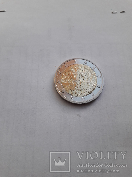 Монета 2 Евро. 30 лет объединение Германии 2019 год., фото №2