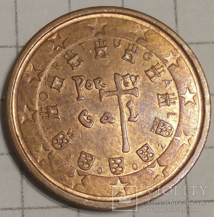 Португалия 2 евроцента 2002, фото №3
