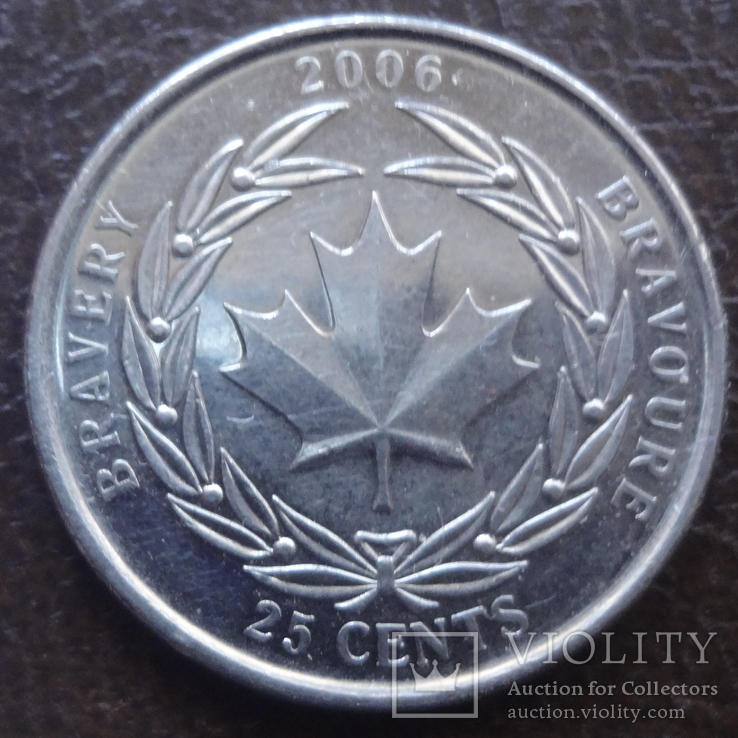 25  центов  2006   Канада  (А.7.30)~, фото №2