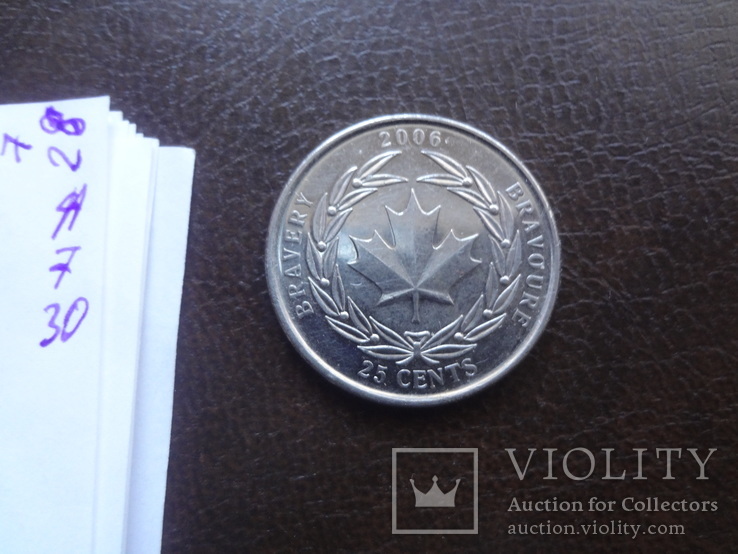 25  центов  2006   Канада  (А.7.30)~, фото №4